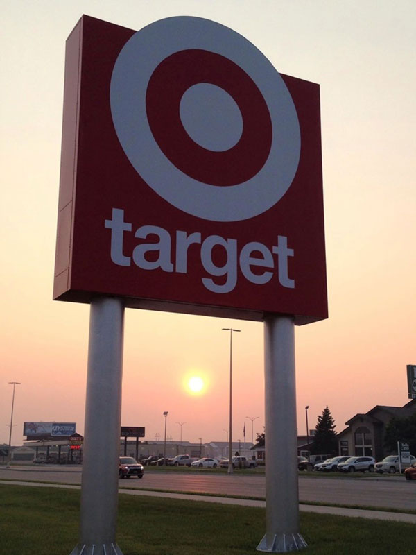 Target Post & Panel Sign