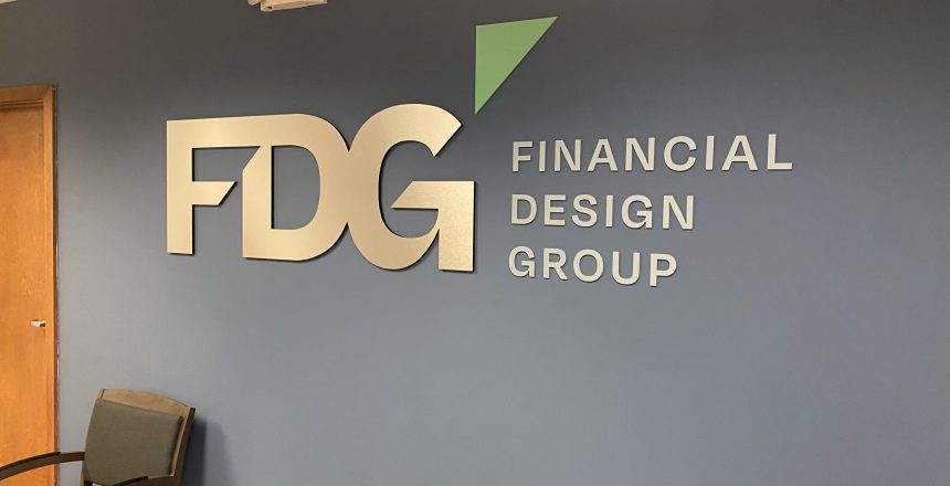 Interior lobby sign for FDG by First Impression Signs & Graphics in Omaha